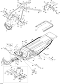 Fits 2008-2009 Ski-Doo Freestyle Back Country / Legend Touring Bracket Block, OEM Part # 518324196 - schematic diagram