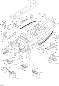 Fits 2008-2009 Ski-Doo MX Z 550X / GSX 550F REAR CAP, OEM Part # 518325169 - schematic diagram