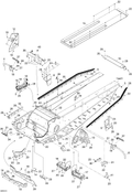 Fits 2008 Ski-Doo Freestyle PARK 550F / Freestyle SESSION 300F LH Footrest Reinforcement, OEM Part # 518325335 - schematic diagram
