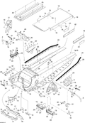 Fits 2008-2009 Ski-Doo Skandic Tundra LT 550F / Skandic Tundra LT V800 4-TEC RH Slide Bracket, OEM Part # 518325485 - schematic diagram