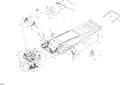 Fits 2009 Ski-Doo Expedition TUV 600 H.O. SDI REV-XU TOE HOOK LH, OEM Part # 518325528 - schematic diagram