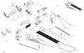 Fits 2013-2018 Ski-Doo 2- SUMMIT 600HO E-TEC / FREERIDE REAR Bumper, 146, Black, OEM Part # 518327664 - schematic diagram