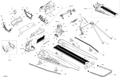 Fits 2014-2018 Ski-Doo 1- GRAND TOURING 600HO E-TEC / 3- GRAND TOURING 900 ACE Suspension Bracket, RH, OEM Part # 518327858 - schematic diagram