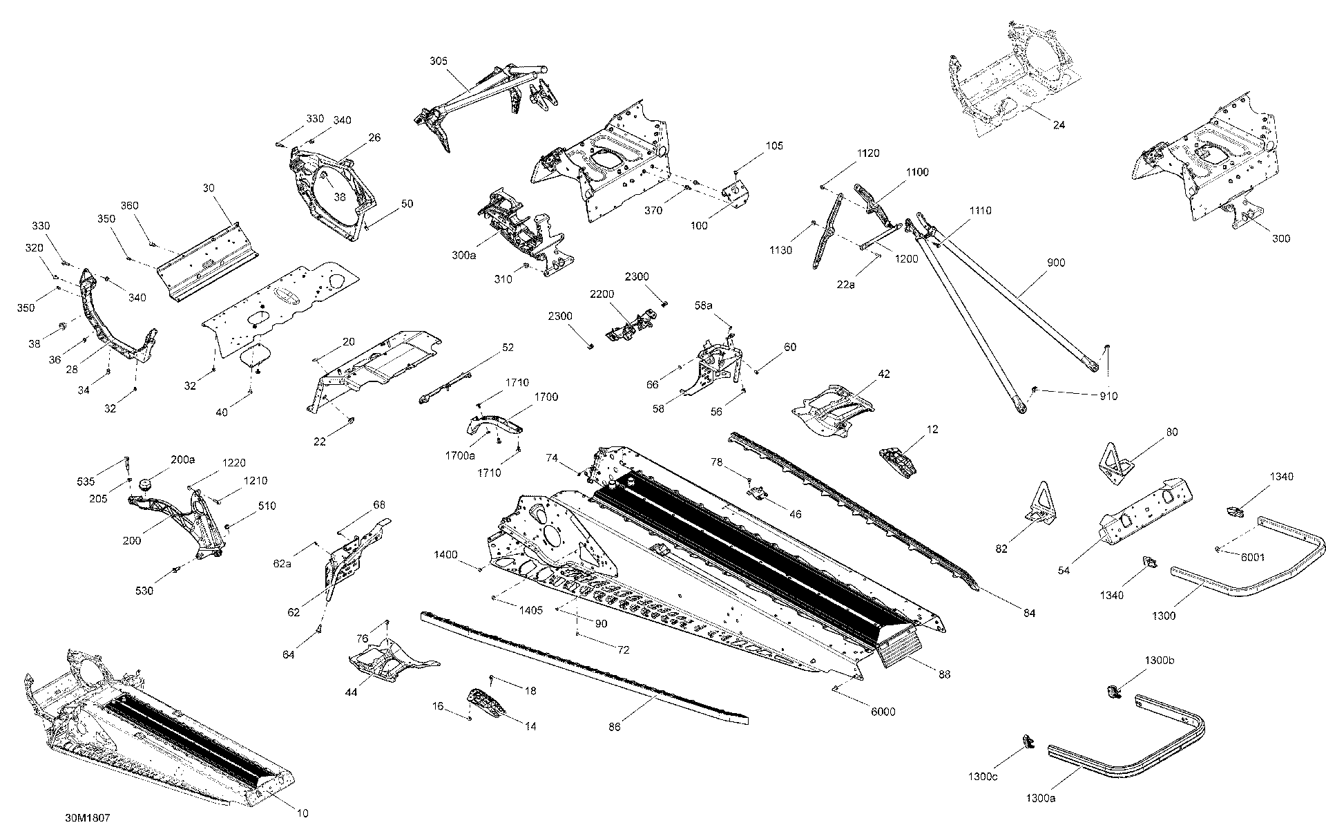 Fits 2015-2018 Ski-Doo 3- MXZ 600 ACE / MXZ - 4-STROKE Roller, RH, OEM Part # 518328120 - schematic diagram