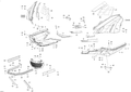 Fits 2016-2017 Ski-Doo SKANDIC - 2-STROKE - WT-SWT / SKANDIC - 2-STROKE OIL Plate LTS E-tec, OEM Part # 518329004 - schematic diagram