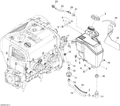 Fits 2008-2009 Ski-Doo Freestyle Back Country / GSX Fan Reflective Sheet, OEM Part # 519000054 - schematic diagram