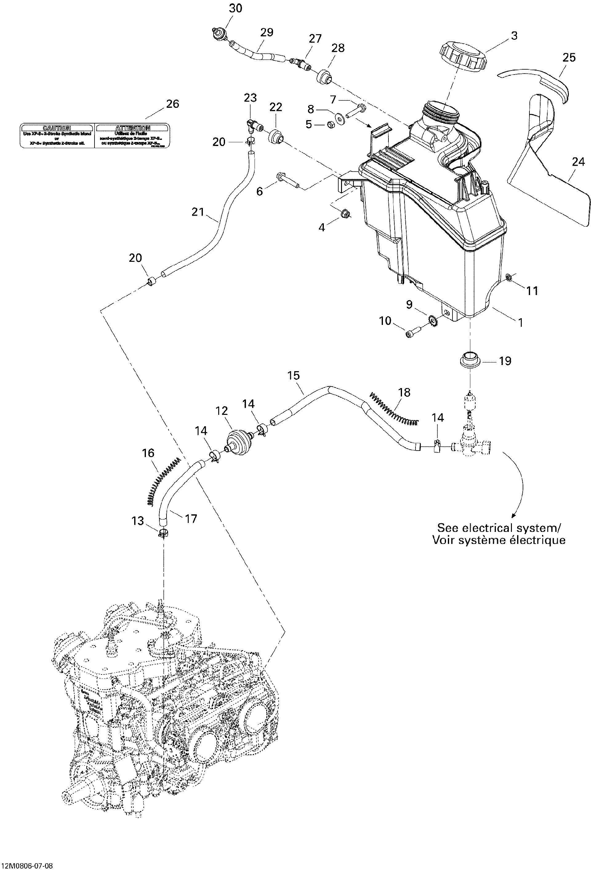 Fits 2008 Ski-Doo GTX LTD 600 HO SDI / GTX SPORT 500SS Spring, OEM Part # 519000064 - schematic diagram