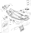 Fits 2008 Ski-Doo GTX LTD 600 HO SDI / GTX SPORT 500SS SNOW Guard Reinforcement, OEM Part # 520000488 - schematic diagram