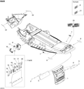 Fits 2008-2009 Ski-Doo MX Z 550X SNOW Guard, OEM Part # 520000596 - schematic diagram