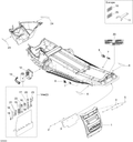 Fits 2008 Ski-Doo Summit Adrenaline 600HO SDI CAP LEFT, OEM Part # 520000601 - schematic diagram