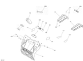 Fits 2009-2018 Ski-Doo 1- GRAND TOURING 600HO E-TEC / 3- GRAND TOURING 900 ACE LH Footrest, MAT Black, OEM Part # 520000769 - schematic diagram