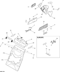 Fits 2013 Ski-Doo MXZ X 600RS XP REAR Reflector, OEM Part # 520001326 - schematic diagram