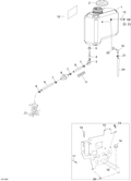 Fits 2008-2010 Ski-Doo Skandic WT 600 / Skandic SUV 600 Europe OIL TANK, OEM Part # 605155569 - schematic diagram