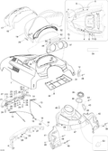 Fits 2008-2009 Ski-Doo Expedition TUV 600 H.O. SDI Indicator Support, OEM Part # 605353602 - schematic diagram