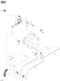 Fits 2008-2010 Ski-Doo Skandic WT 600 / Skandic SUV 600 Europe HOSE, OEM Part # 605354602 - schematic diagram