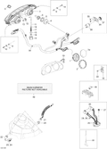 Fits 2008-2010 Ski-Doo Skandic WT 600 / Skandic SUV 600 Europe MAIN Harness, OEM Part # 605354749 - schematic diagram