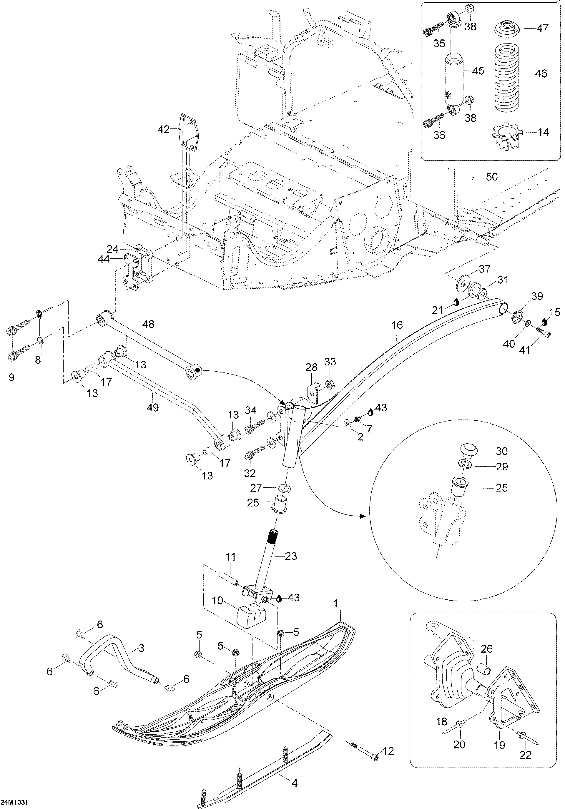 Fits 2008-2010 Ski-Doo Skandic SUV 550F / Expedition TUV V800 4-TEC Cover Plate RH, OEM Part # 605355206 - schematic diagram