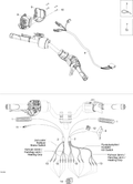 Fits 2008-2009 Ski-Doo Expedition TUV 600 H.O. SDI / Skandic SUV 600HO SDI MAIN Harness, OEM Part # 605355336 - schematic diagram