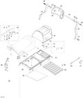 Fits 2008-2011 Ski-Doo Skandic WT 550F YetiII / Skandic SUV 550F LH ARM, OEM Part # 605355499 - schematic diagram