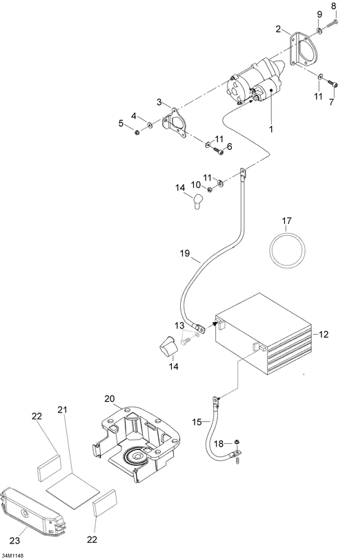 Fits 2009-2011 Ski-Doo Skandic WT 550F YetiII / Skandic SUV 550F FOAM, OEM Part # 605355847 - schematic diagram