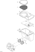 Fits 2008-2011 Ski-Doo Skandic WT 550F YetiII / Skandic WT 550F Clamp, OEM Part # 605628003 - schematic diagram