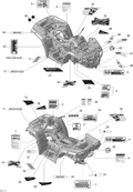 Fits 2011 Can-Am Outlander 800R EFI / Renegade 800R EFI LH Sponsor Decal, OEM Part # 704902240 - schematic diagram