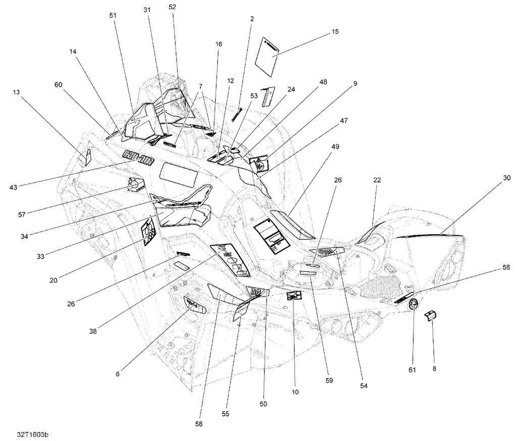 Can-Am Decal RH, OEM Part # 704904891