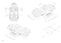 Fits 2017 Can-Am 3-Maverick X3 Central HOOD Decal, OEM Part # 704906130 - schematic diagram