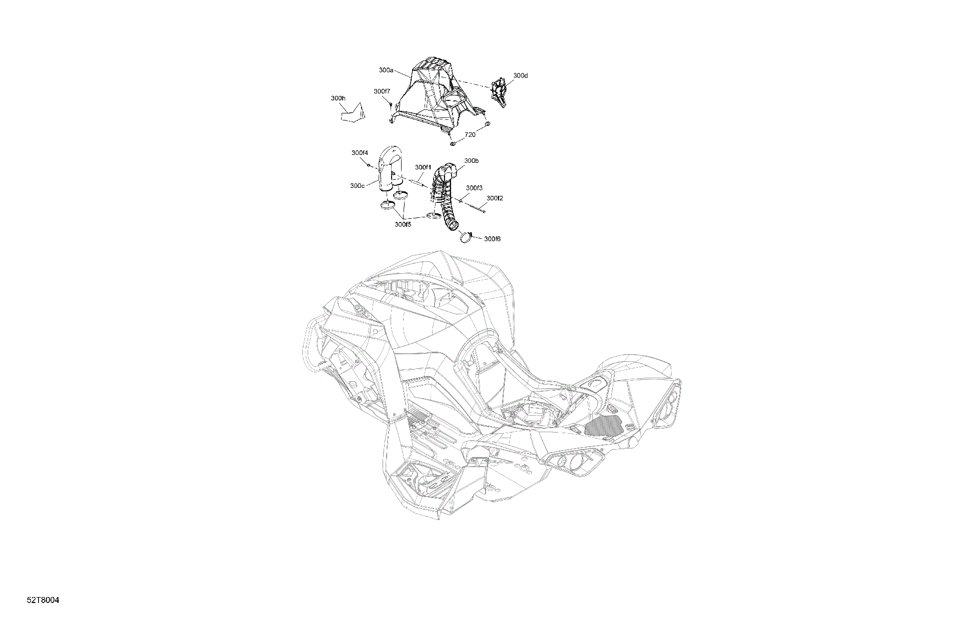 Fits 2018 Can-Am International - RENEGADE - 4X4 - XMR - 570 EFI - 4TJB LH HOOD Decal, Can-am RED, OEM Part # 704906509 - schematic diagram