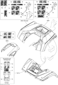 Fits 2007-2012 Can-Am Outlander 500EFI STD & XT / Outlander 650EFI STD & XT Reflective Sheet, OEM Part # 705002014 - schematic diagram