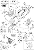 Fits 2009-2015 Can-Am DS 450EFI Xxc / DS 450EFI Xxc & Xmx RH Protector, OEM Part # 705003141 - schematic diagram