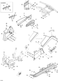 Fits 2010 Can-Am Outlander 400 EFI LH SIDE Panel, OEM Part # 705003651 - schematic diagram