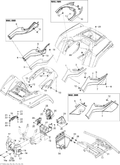 Fits 2011-2012 Can-Am Outlander MAX 800REFI LTD / Outlander Max 800R EFI Ltd RH Lateral Panel Orbital B, OEM Part # 705004221 - schematic diagram