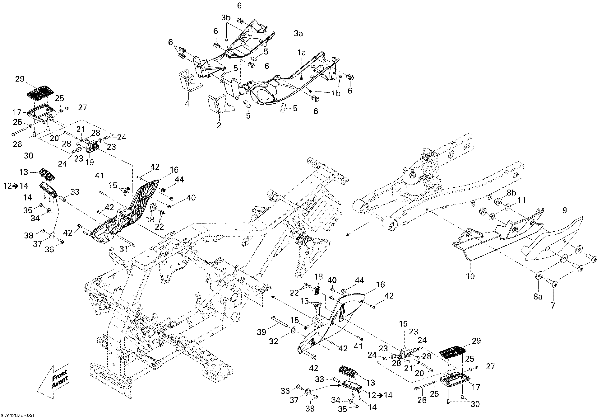 Fits 2011-2012 Can-Am Spyder RT Limited / Spyder RT SE5 RH Cover TANK ASM, OEM Part # 705004459 - schematic diagram
