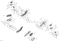 Fits 2013-2017 Can-Am Spyder RT SE6 / Spyder RT SM6 Footrest, LH Front, Silver, OEM Part # 705004709 - schematic diagram