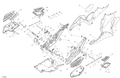 Fits 2013-2016 Can-Am Spyder ST Limited SE5 / Spyder STS SE5 Black RH Sliding Block, OEM Part # 705006801 - schematic diagram
