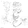 Fits 2015 Can-Am Spyder RSS Special Series SE5 Panel, BODY FL B-160, OEM Part # 705007853 - schematic diagram