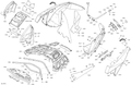 2015-2017 Fits Can-Am Max Trim_Headlight Rr R B-Cf, OEM Part # 705008543