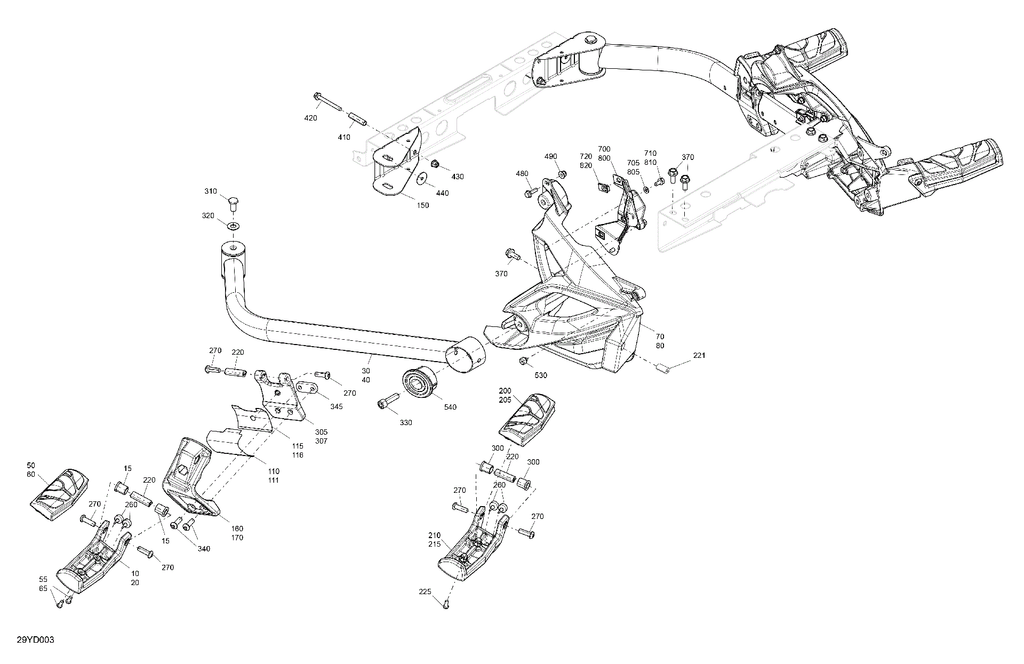 Fits Can-Am - E6Rb- Sport - Monolith Bl... RH Supt Red, OEM Part # 705008956