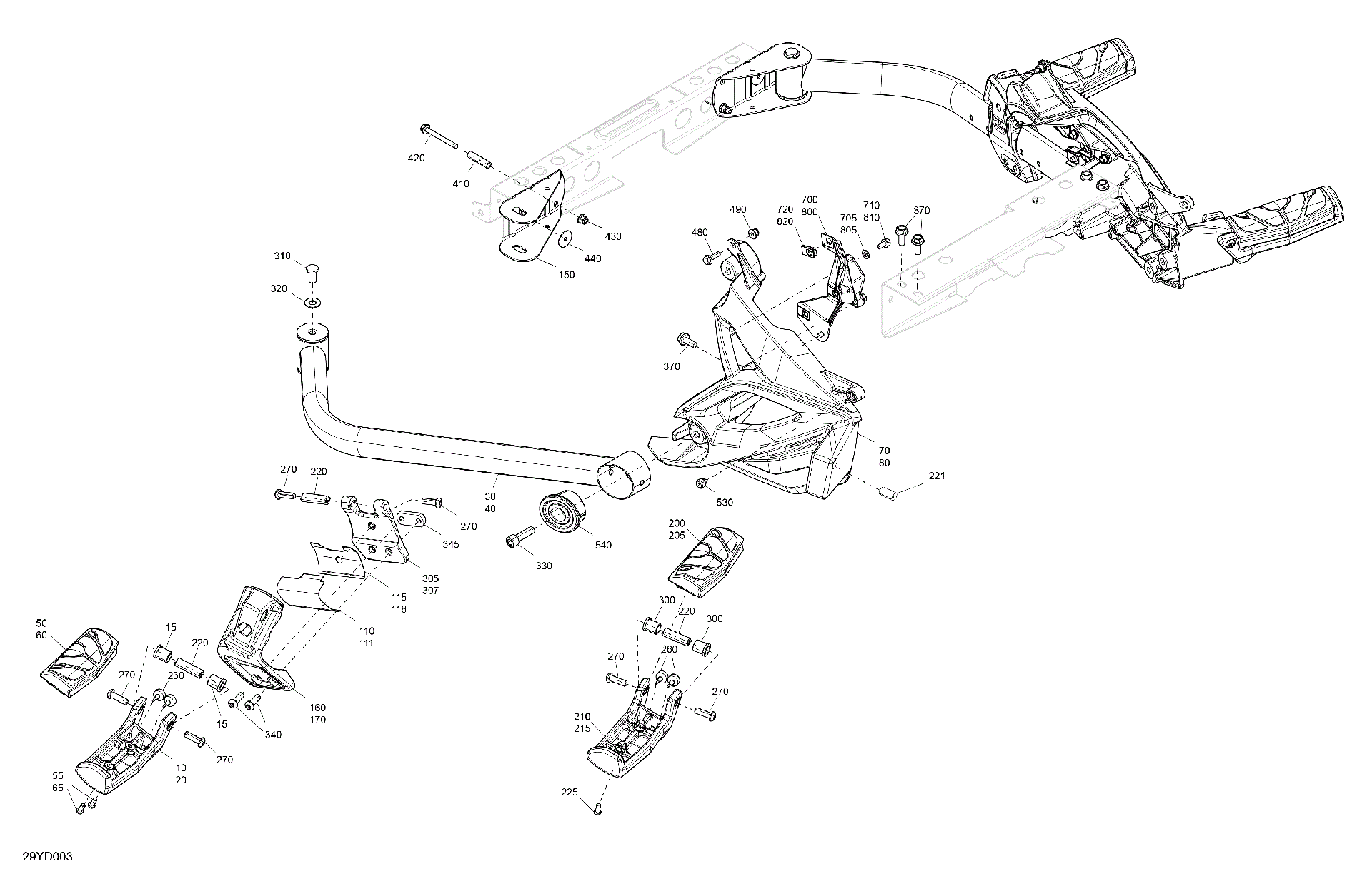 Fits Can-Am - E6Rb- Sport - Monolith Bl... RH Supt Red, OEM Part # 705008956
