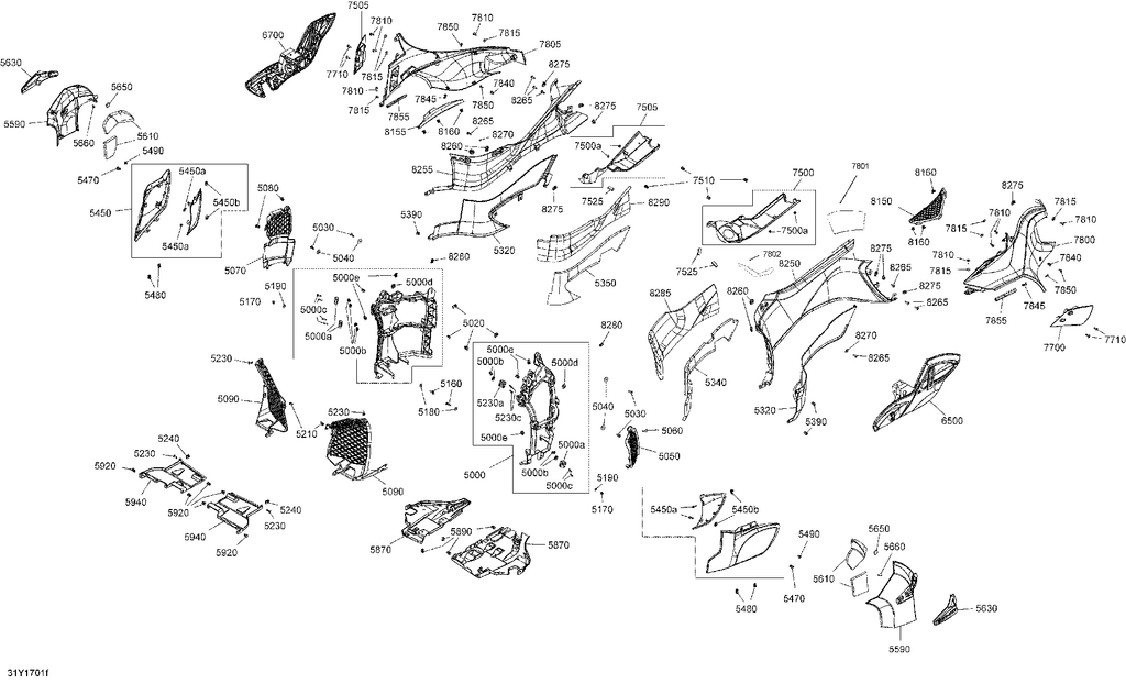 Fits 2015-2017 Can-Am Spyder RT Limited SE6 / Spyder RT SE6 RH FOAM, OEM Part # 705009314 - schematic diagram