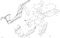 Fits 2016-2018 Can-Am 1- Maverick / 1-Maverick Panel, BODY REAR L B-160, OEM Part # 705009851 - schematic diagram