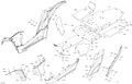 Fits 2016-2017 Can-Am 1-Maverick / Maverick - Maverick MAX Panel, BODY REAR L B-365, OEM Part # 705010322 - schematic diagram