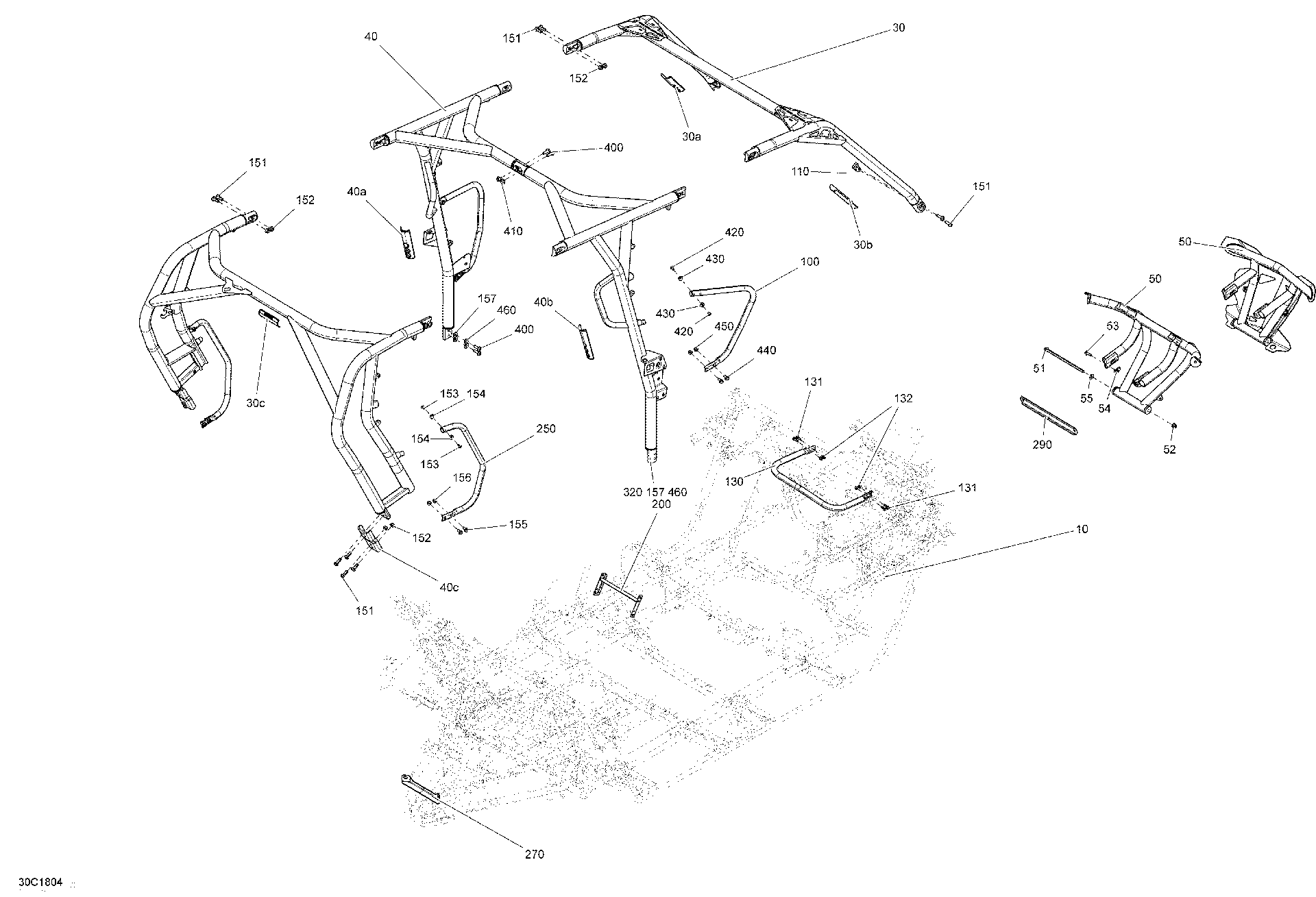Fits 2018 Can-Am 2- Maverick MAX SIDE Protector, Yellow, OEM Part # 705206149 - schematic diagram