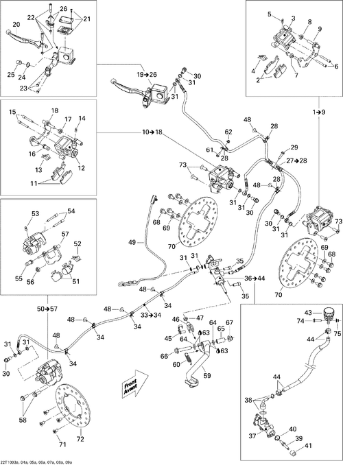 Fits 2007-2010 Can-Am Outlander 650 EFI / Outlander 800R EFI OIL Housing HOSE, OEM Part # 705600262 - schematic diagram