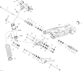 Fits 2009-2015 Can-Am DS 450EFI Xxc / DS 450EFI Xxc & Xmx REAR Shock, OEM Part # 706000611 - schematic diagram