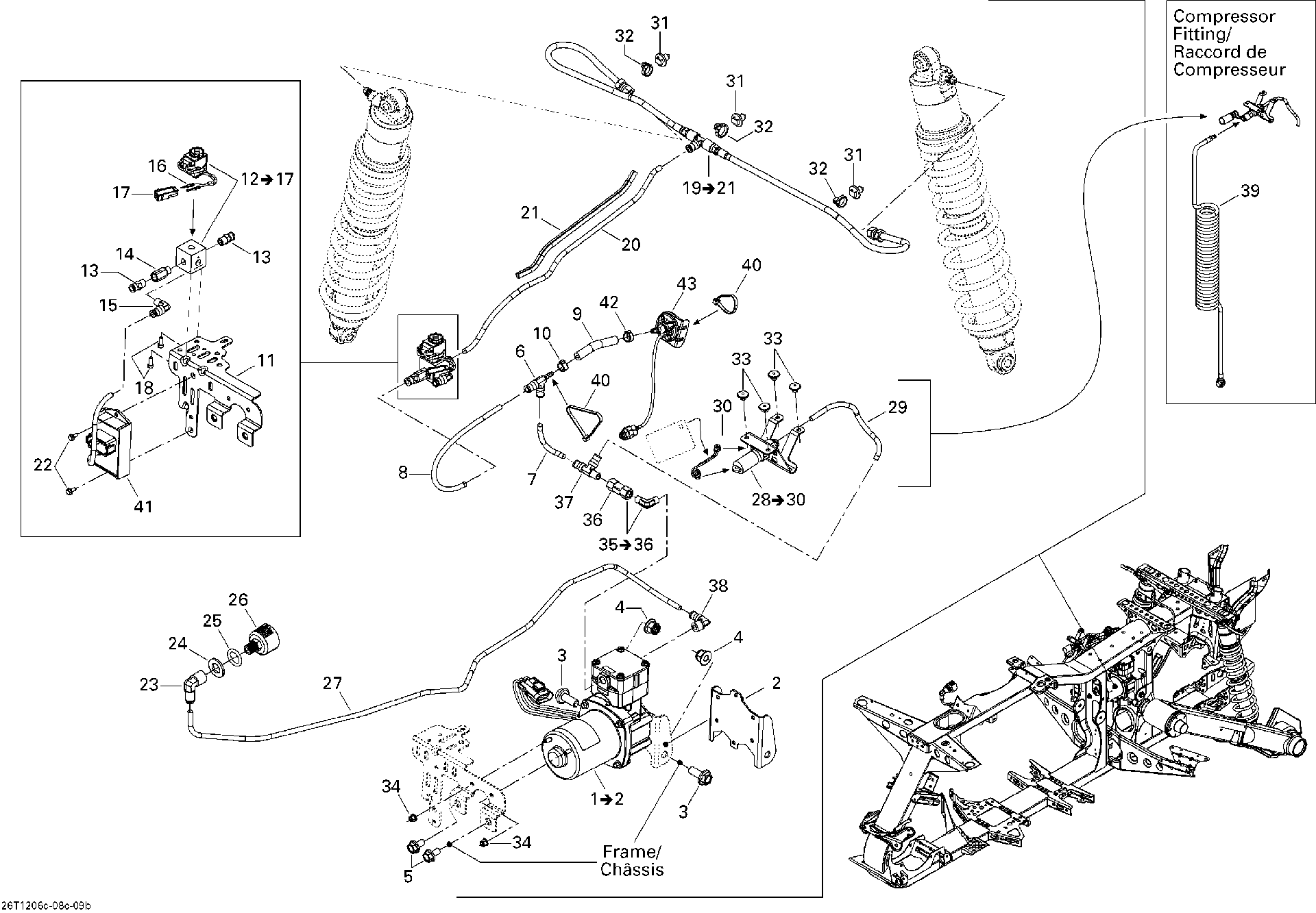 Fits 2011-2012 Can-Am Outlander MAX 650EFI STD / Outlander MAX 800REFI LTD AIR Manifold ASM, OEM Part # 706001093 - schematic diagram
