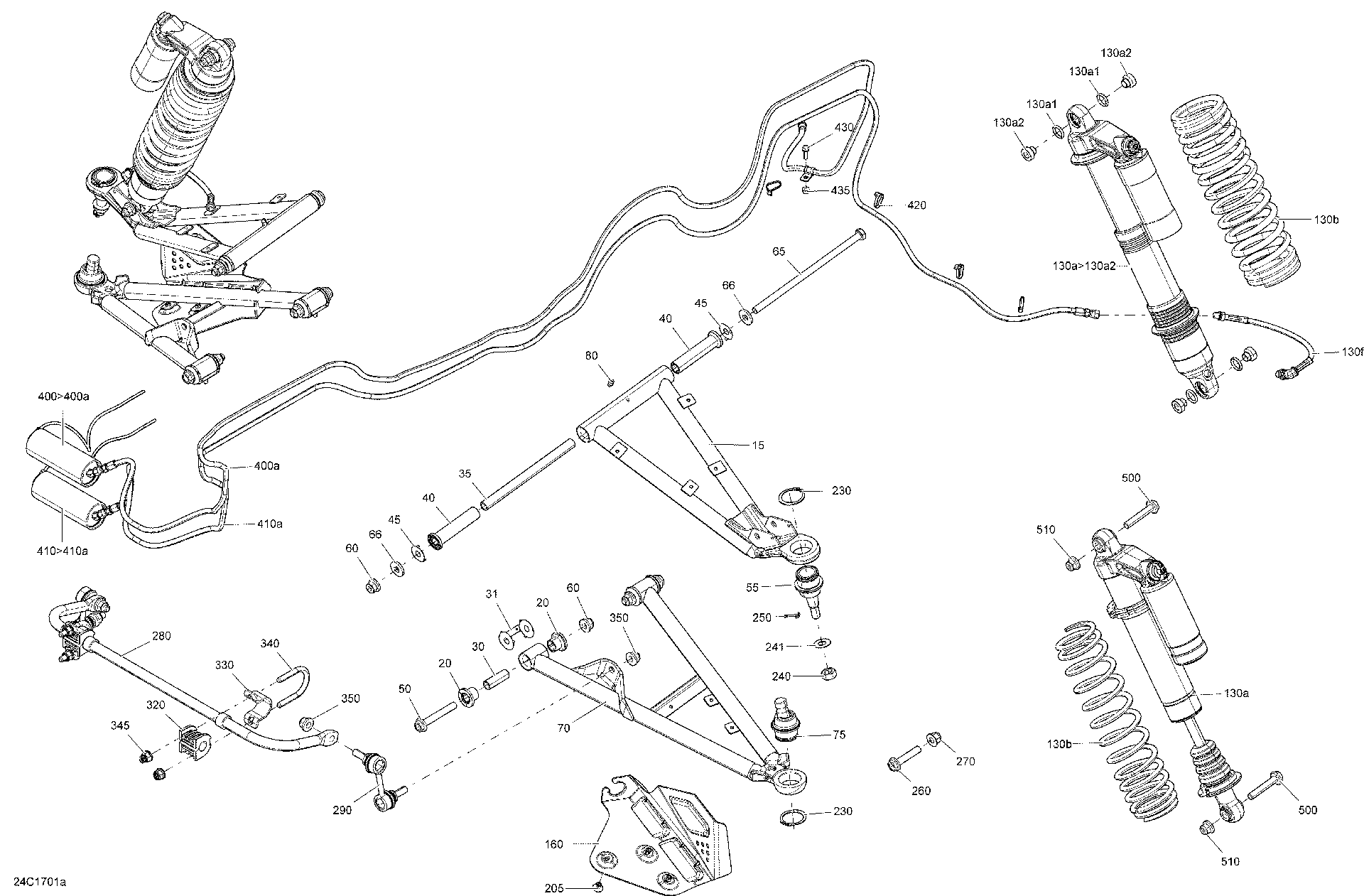 Fits 2015-2017 Can-Am Commander - Commander Max / Commmander 1000_LTD HOSE 4.0MM, OEM Part # 706001874 - schematic diagram