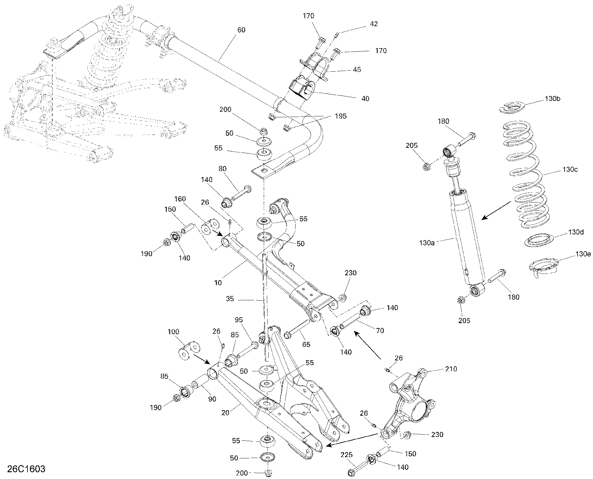 Fits 2016 Can-Am Defender Spring, Black, OEM Part # 706002001 - schematic diagram