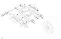 Fits 2016, 2024 Can-Am China - F3 SPORT - E6RE- SPORT - Monolith Black Paint Swingarm, OEM Part # 706002314 - schematic diagram